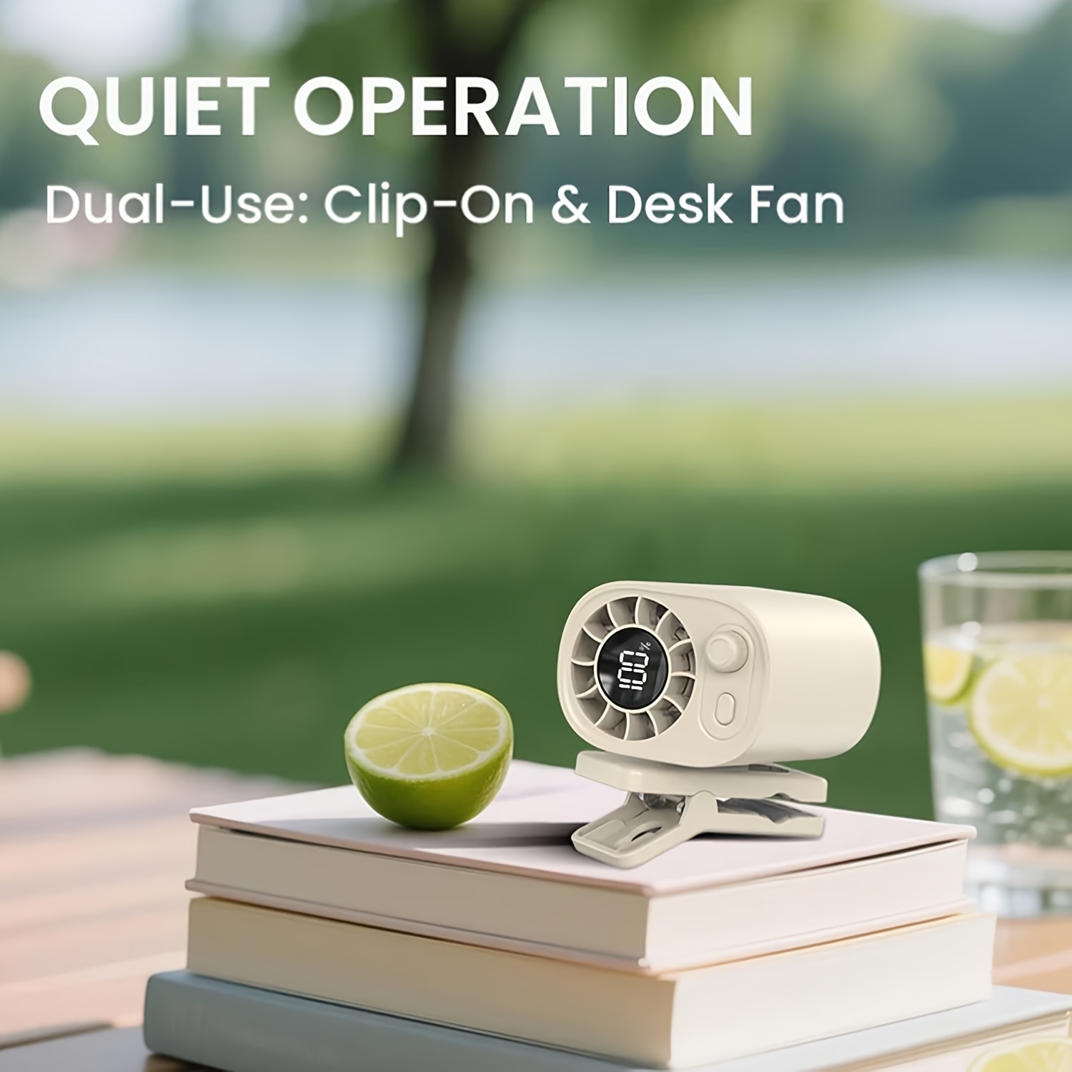 portable clip on car fan clip on car fan with led display for front rear seat mini personal cooling sun visor fan for vehicle 360 rotation 100 adjustable portable fan outdoor activities sleek style durable build adventure camping essentials modern gadget sturdy construction sports lovers 3 holiday gifts Product details 4