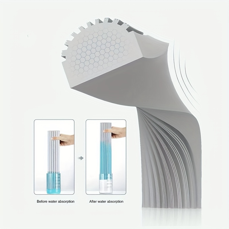 TEMU 1pc Foldable Sponge Mop Head (handle Not Included): Designed For High Absorbency, Durability, And Flexibility. Easily Replaceable On Home Mop
