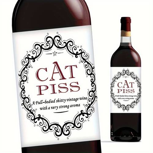 6pcs funny wine bottle labels suitable for party waterproof vinyl bottle stickers with jokes funny phrases creative gift for christmas birthdays for party decorations for