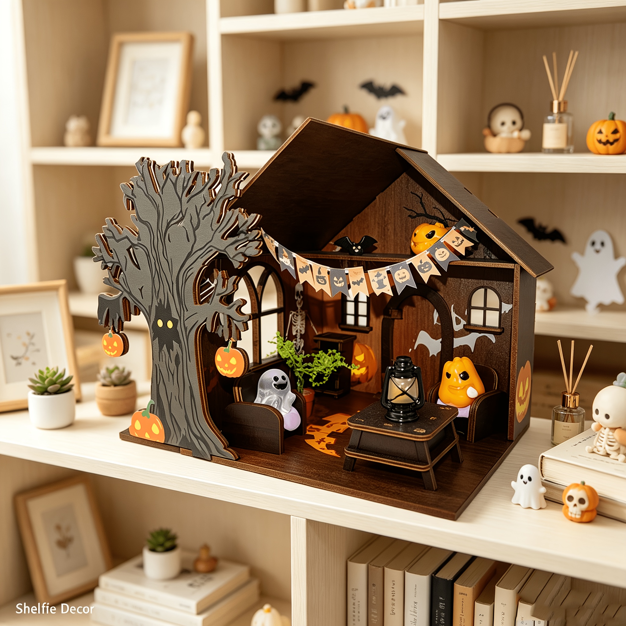Dream Halloween Hut, 3D Wooden House Kit
