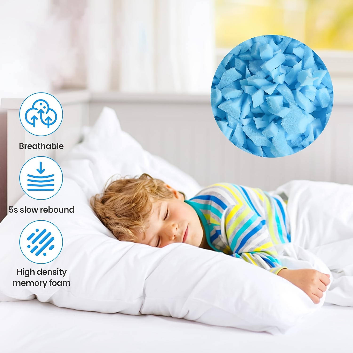 relleno espuma viscoelástica triturada 5/10/20 lbs rellenado