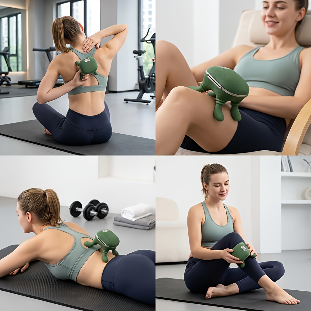 4D Neck Massager for Deep Kneading, Multifunctional Portable Electric Massage Pillow for Neck, Shoulders, And Back; a Mini Portable Device for Deep, Perfect As a Birthday Or Christmas Gift for Your Girlfriend, Boyfriend, Or Parents.