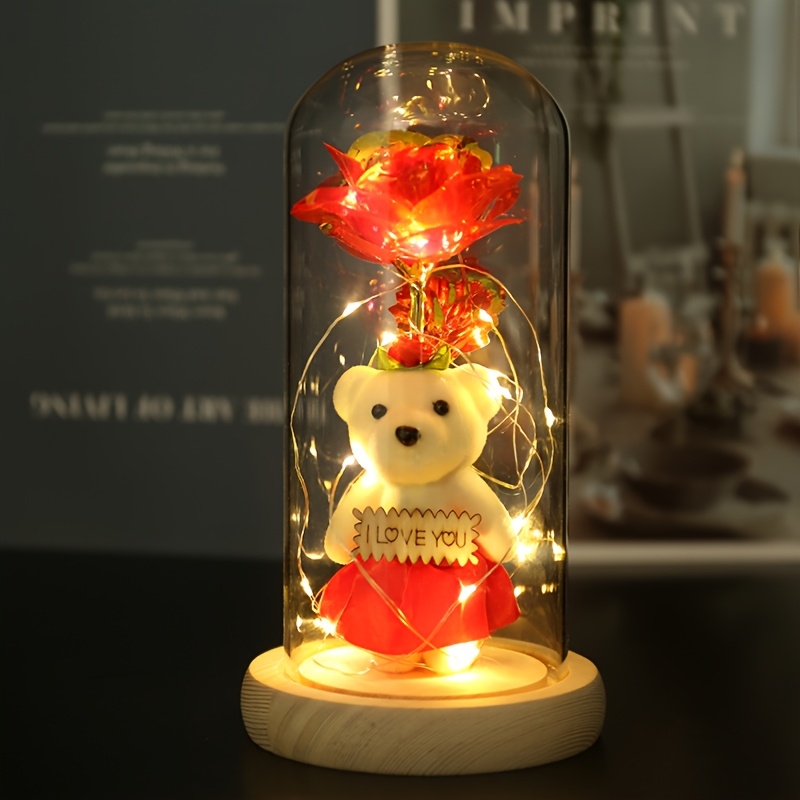 Valentine'S Day Mother'S Day Gift Rose Bear Gift Box