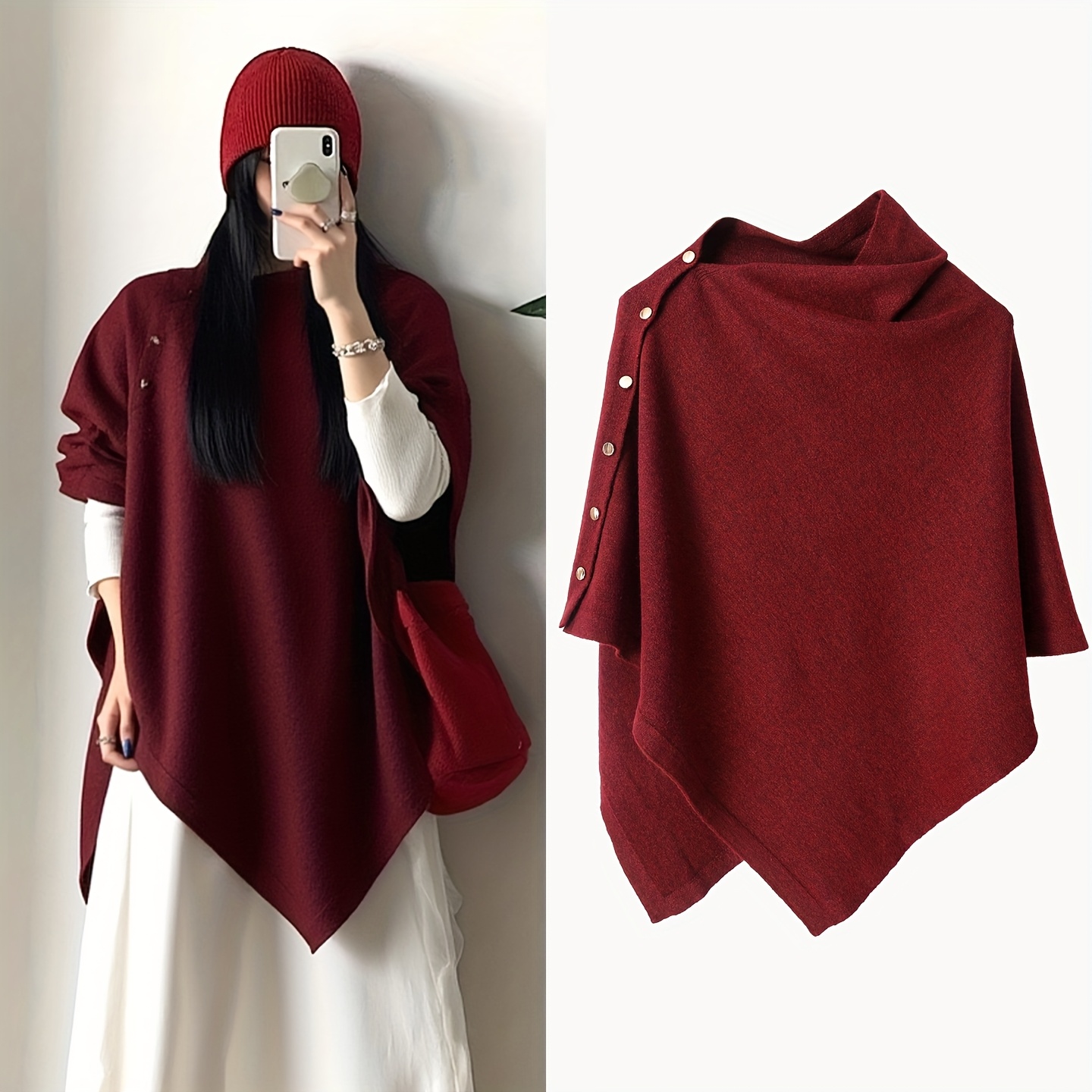 cape jacket for women sold on Temu United States