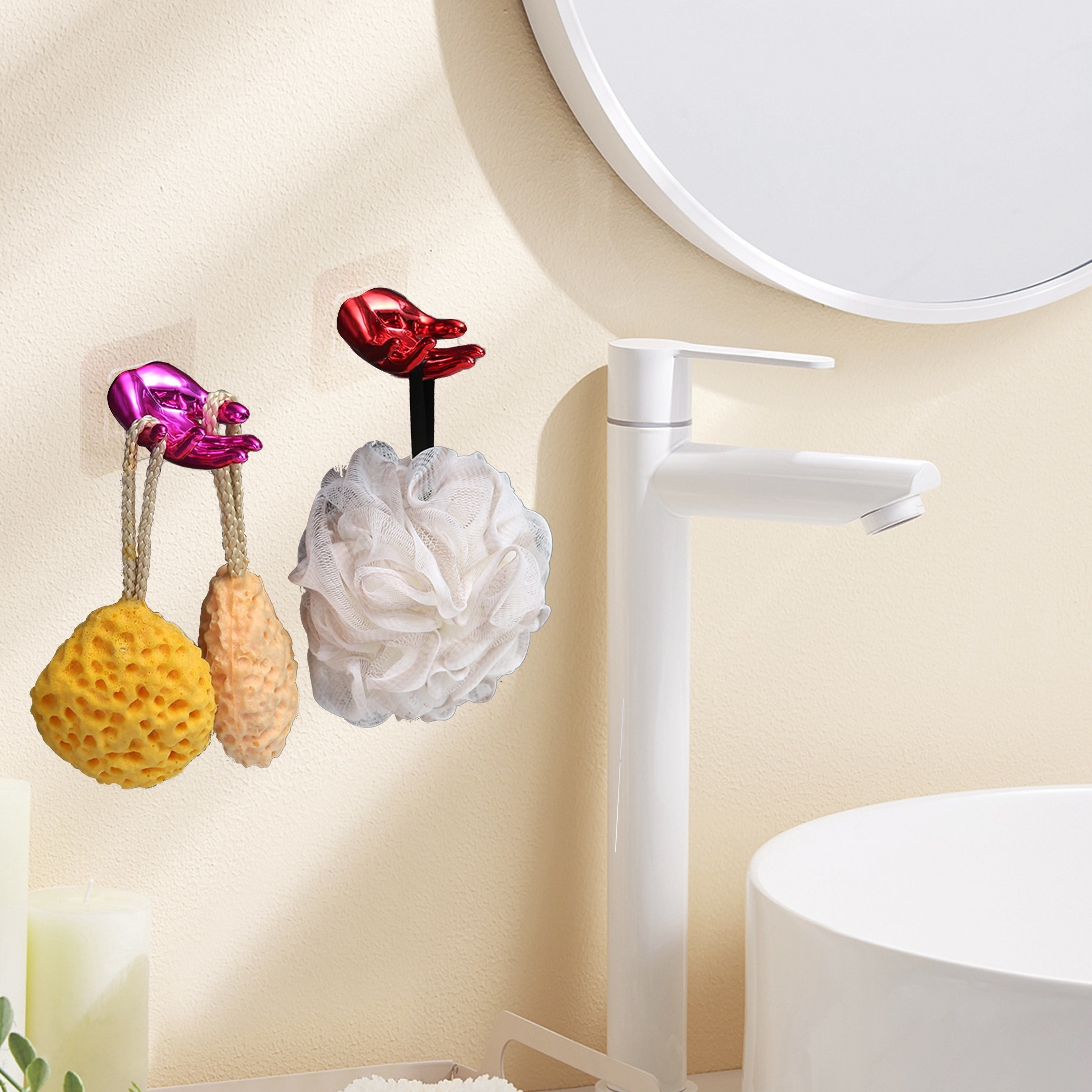 

1pc Multifunctional -mounted Display , Free Punching For Hairpin And Bathroom Accessories