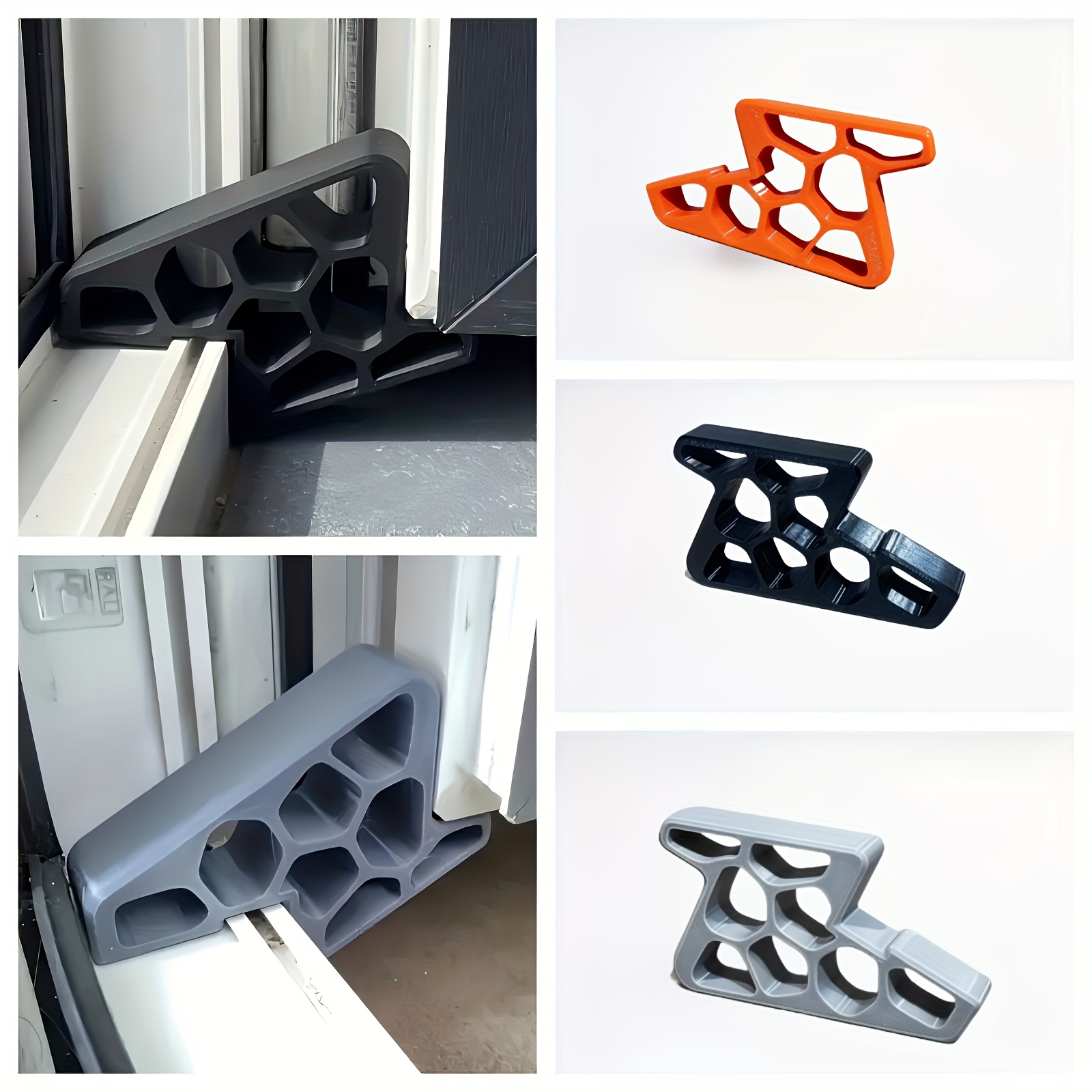 2pcs   window stopper honeycomb hole design very durable   stopper prevent window shaking   to office window hotel   window retainer translate english