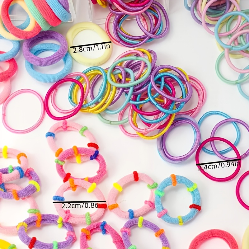 265pcs Random Mixed Color Butterfly Hair Tie and Clip Kit