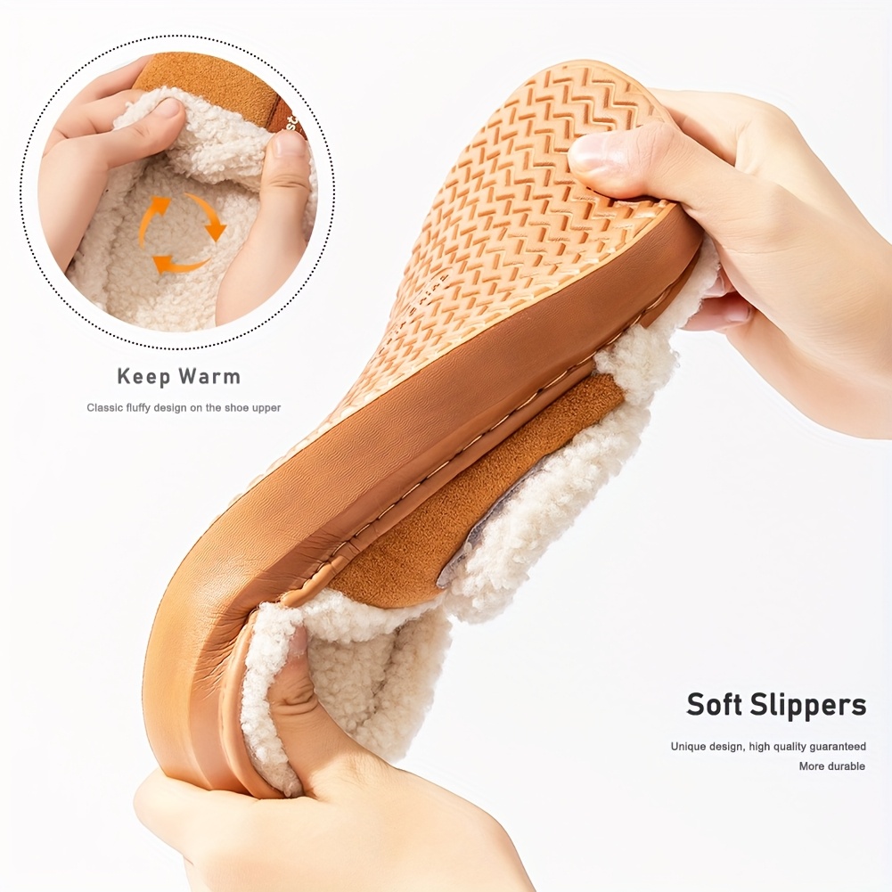 house women platform slippers   warm cozy indoor and outdoor   slippers Product details 5