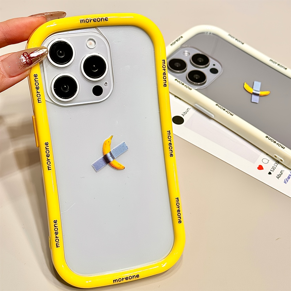 

Cute Cartoon Banana Color Phone Case For 15 13 14 Lovely Aesthetic Silicone Back Cover