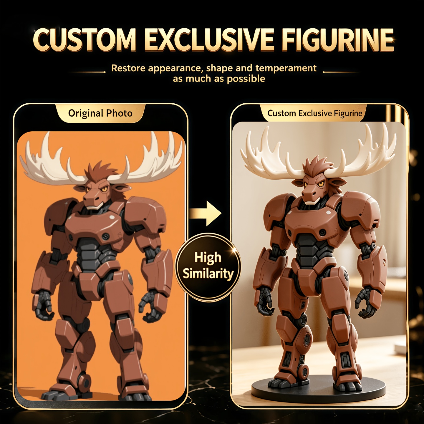 Custom Pet Figurine Statues from Your Photos, Unique Gift