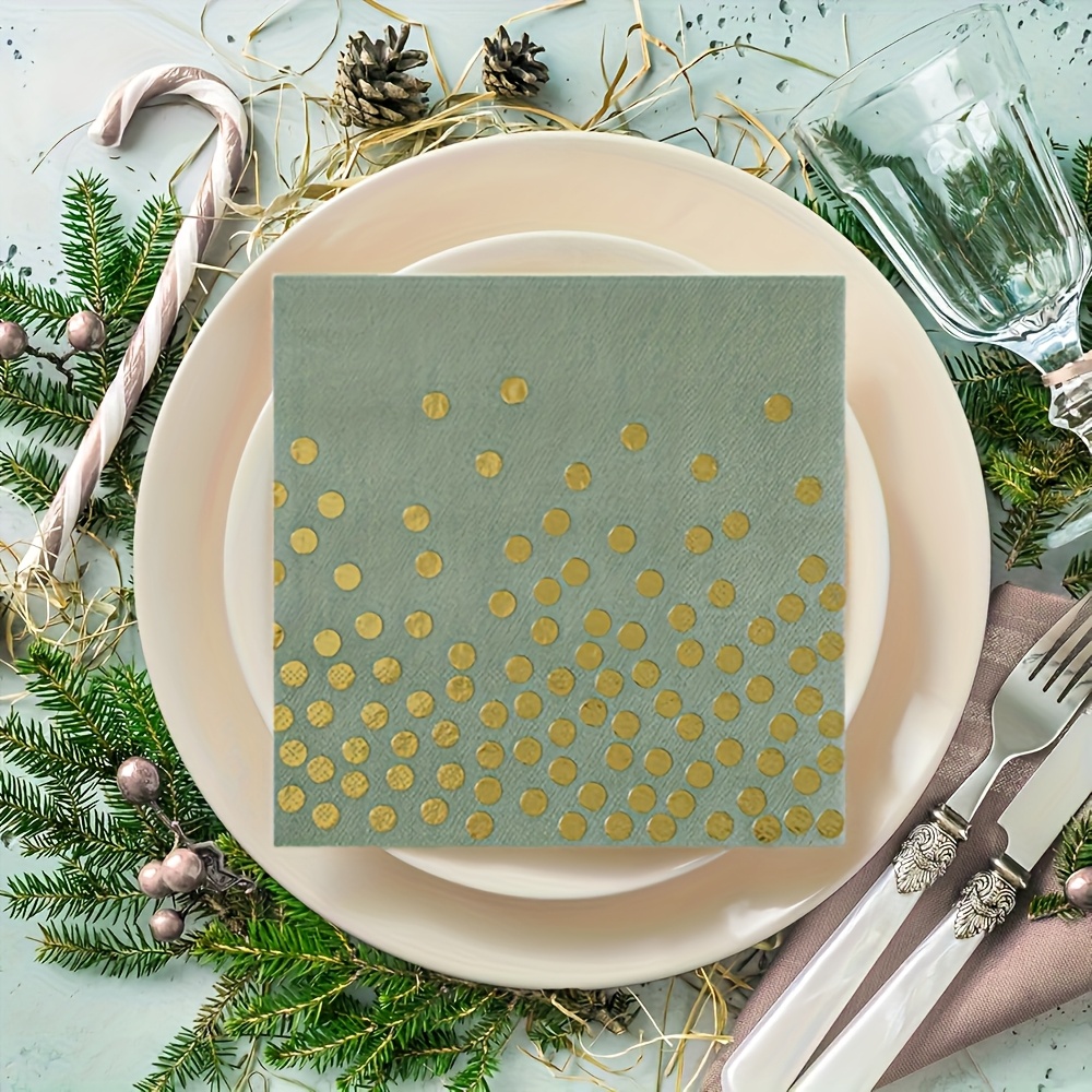 16 Stück Weihnachtsservietten Mit Stechpalmen-Design – Festliche Papierservietten Für Die Festtagstischdeko