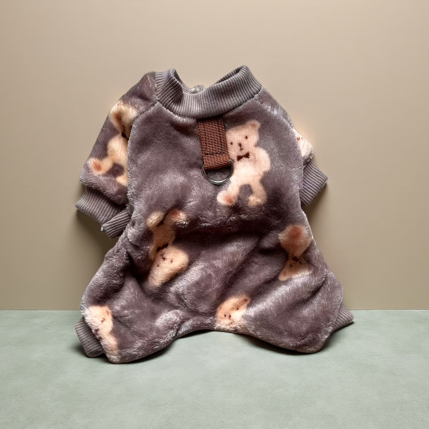 E-shop Pet Warme Verdickte Fleece Vierbeinige Herbst Winter Welpen Hunde Katzen Teddy Mützloser Jumpsuit