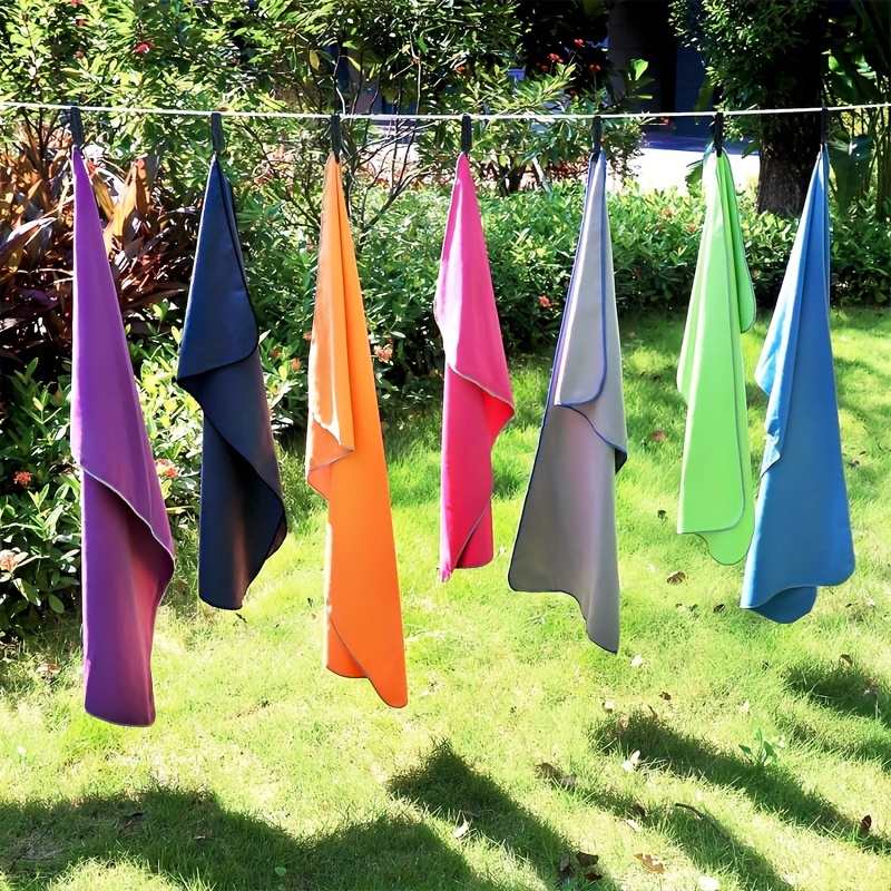 Ultra-Fine Fiber Sports Towel - Super Absorbent, Soft & Light -Friendly, Compact Travel Towel for Swimming, Beach, Gym - Quick-Dry, Hand Wash Only, Modern Design, Perfect for Outdoor Activities, Beach Towel, Sleek Towel Design, Quickdry Fabric