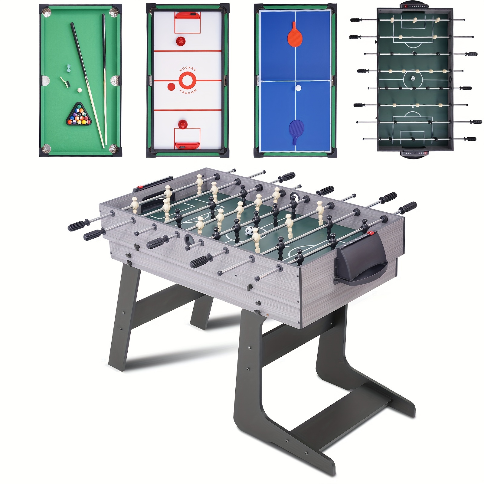 54 foldable game table 4 in 1 multi game table combination - Temu
