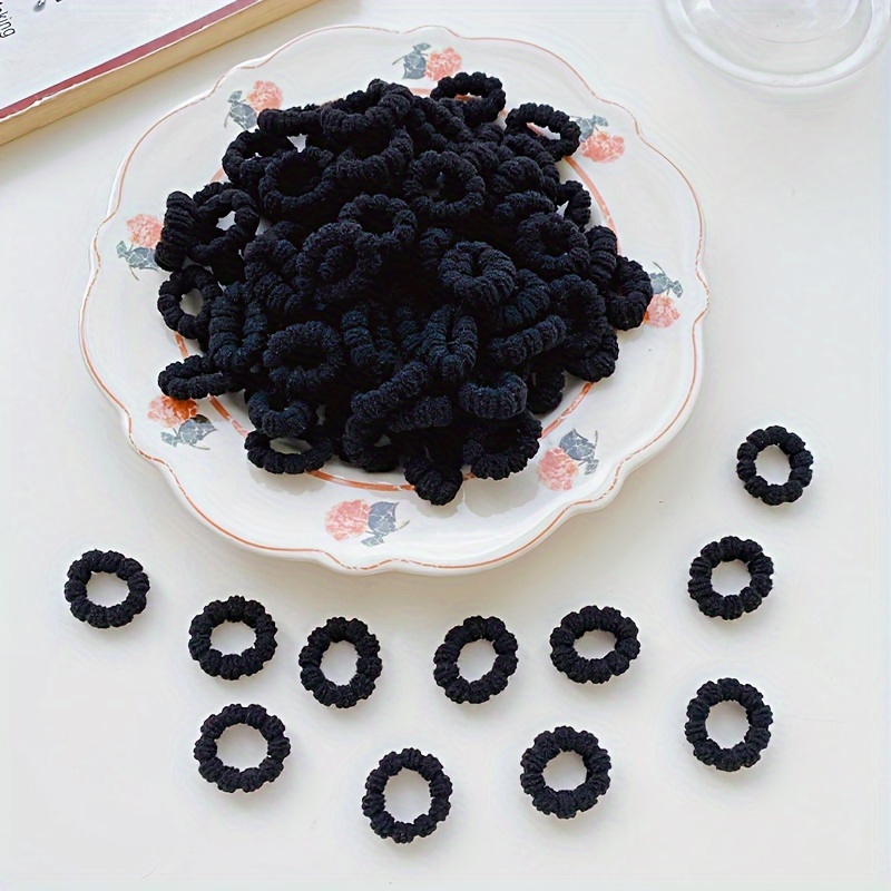 100pcs Colorful Elastic Small Hair Ties, Girls Headwear, Girls Hair Styling Accessories