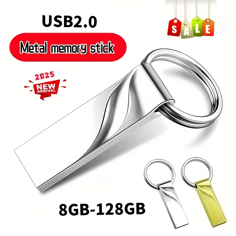 

2025 New Actual Capacity Usb2.0 Usb Flash Drive Metal Usb Flash Drive 8gb-128gb Pen Usb Flash Drive Pendrive Flash Flash Drive Storage