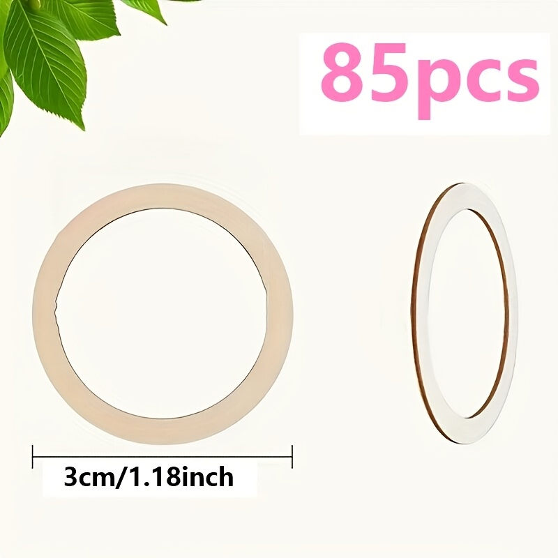 TEMU 85pcs Set Of Wooden Round Ornaments, Diy Wooden Oil Painting, Home Kitchen Hanging Decor, Suitable For Weddings, Engagements, Valentine's Day,