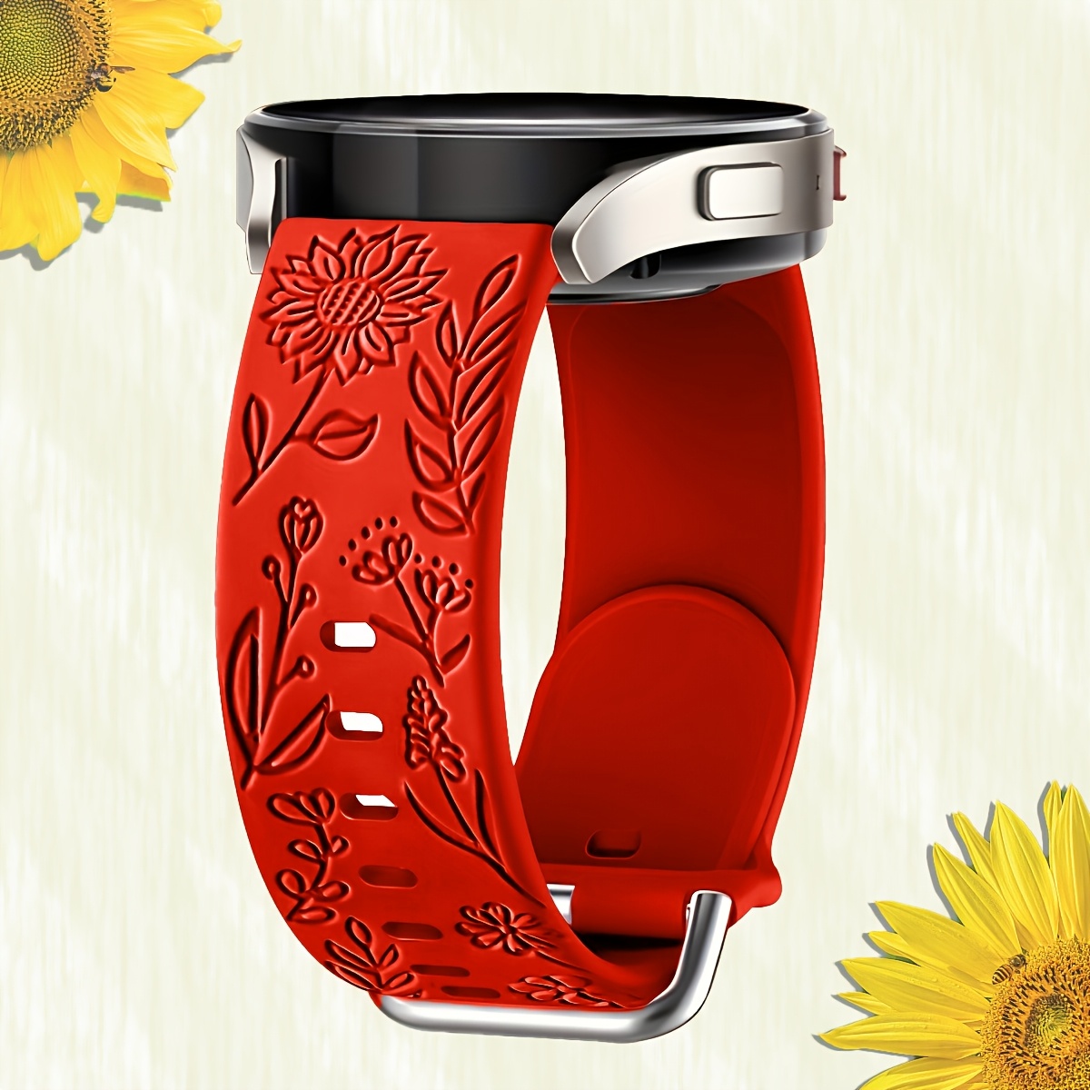 E-shop Modische, weiche Silikon-Sportarmbänder, kompatibel mit Galaxy Watch 7/Watch 5/Watch 4/Watch 6 in 40 mm und 44 mm Größen, geeignet für Damen und