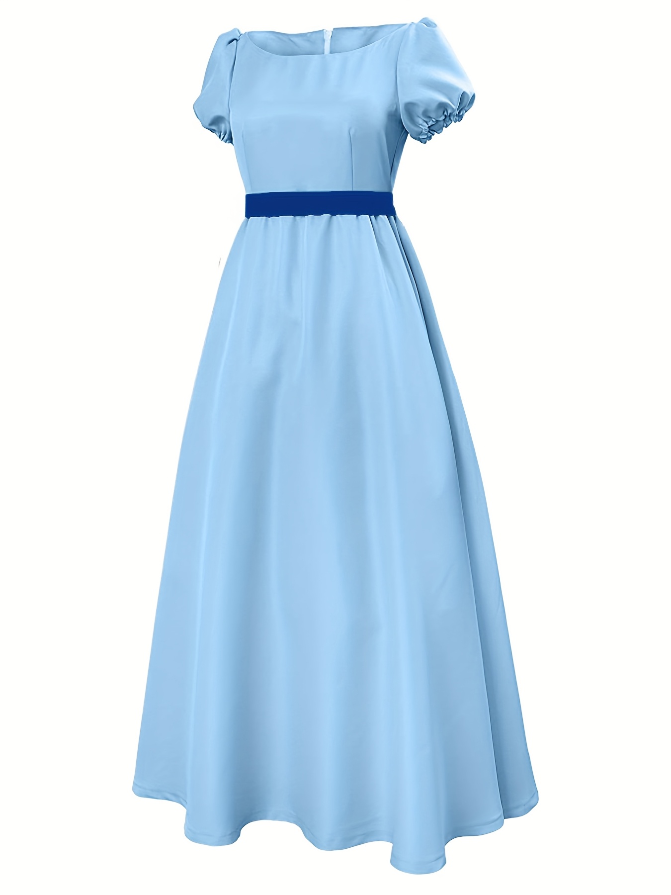cosplay in a blue womens outfit a summer dress a belt a bow - Temu Portugal