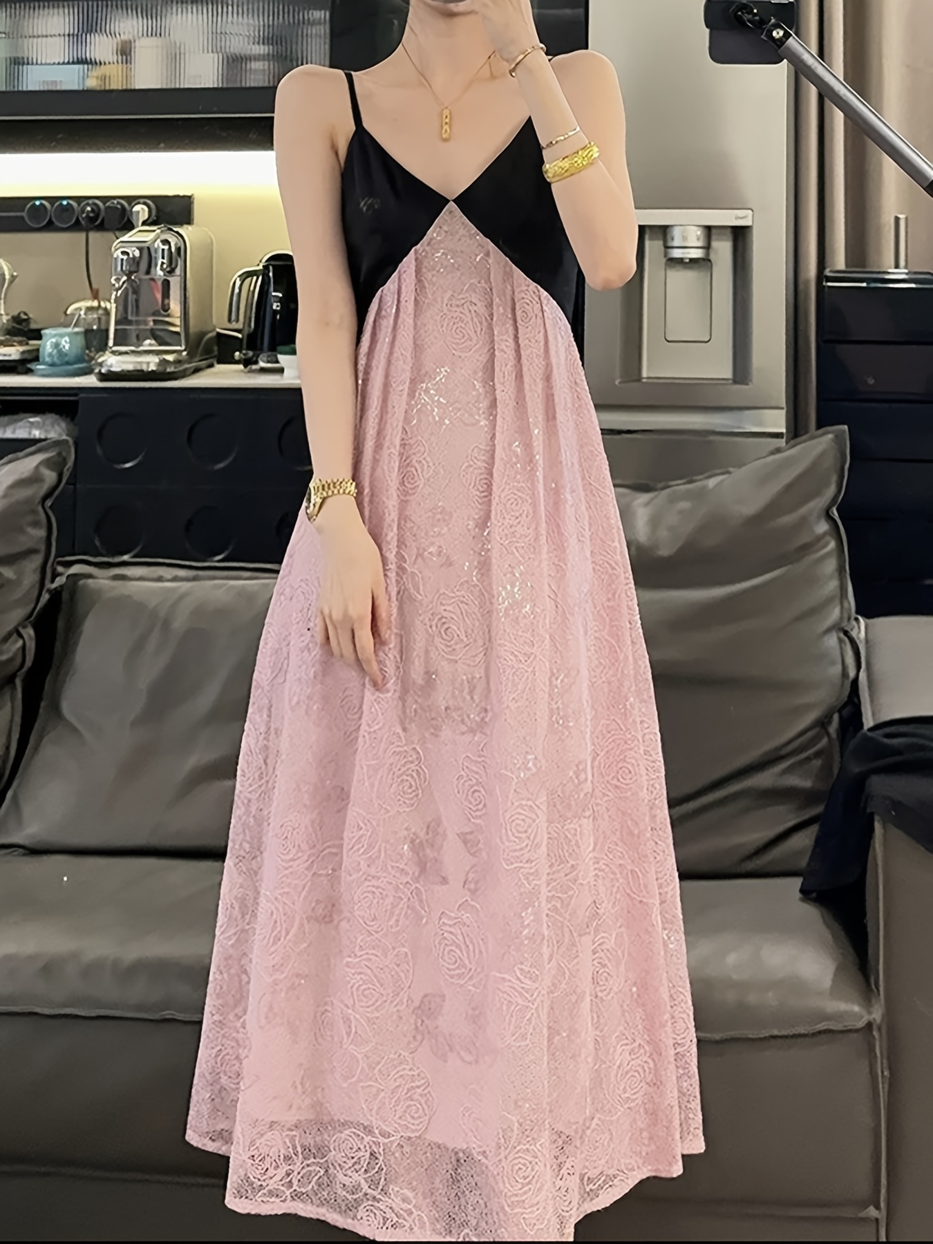 knee length dresses for ladies Love In The Summer Maxi Dress Pink