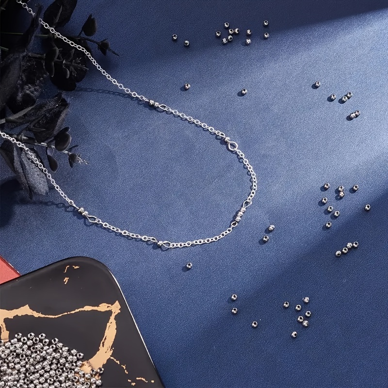 Hollow Round Beads for Jewellery Craft Making, 2000pcs