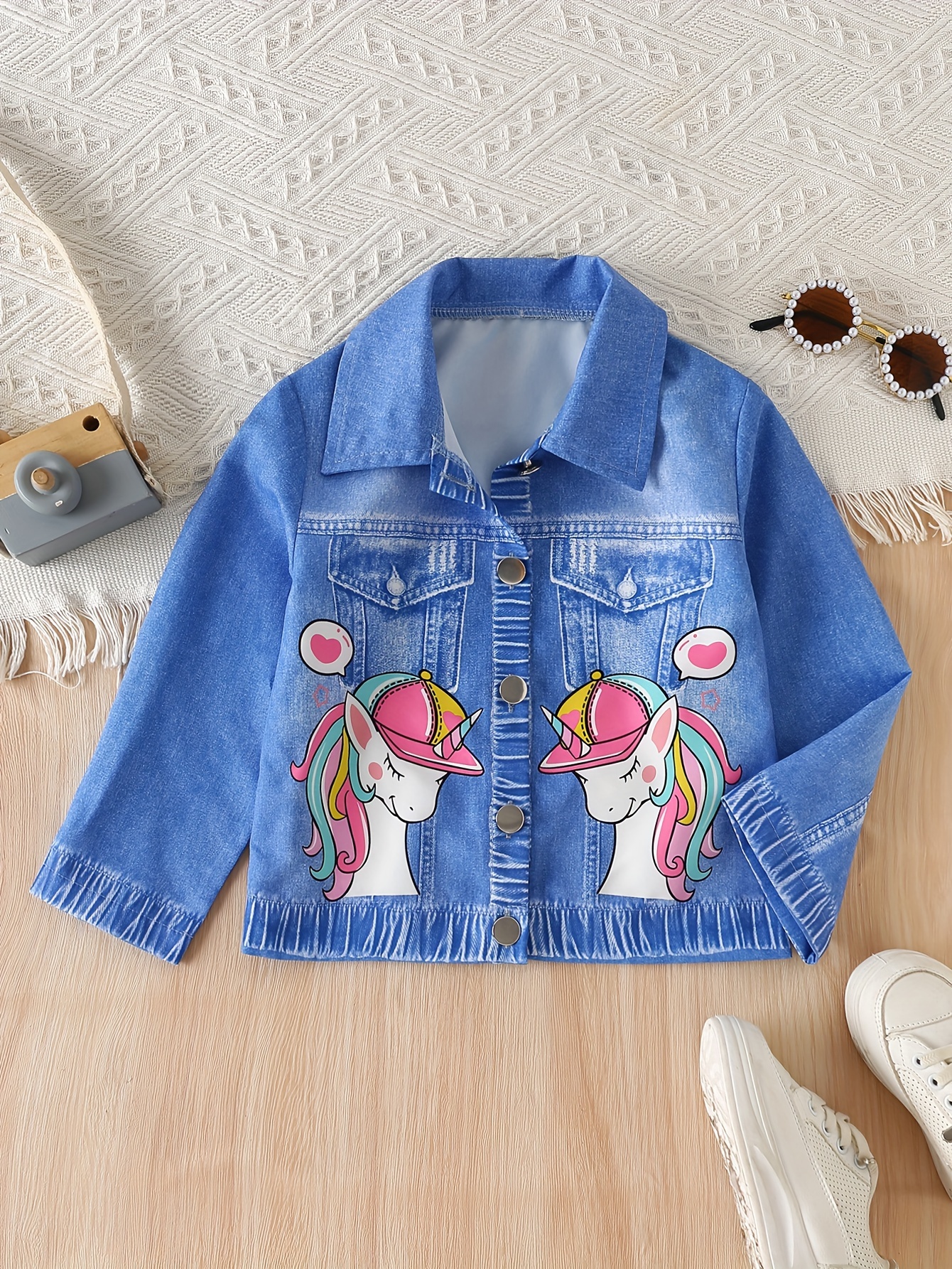 Mezclilla Chamarra De Unicornio Ropa Exterior De Mezclilla