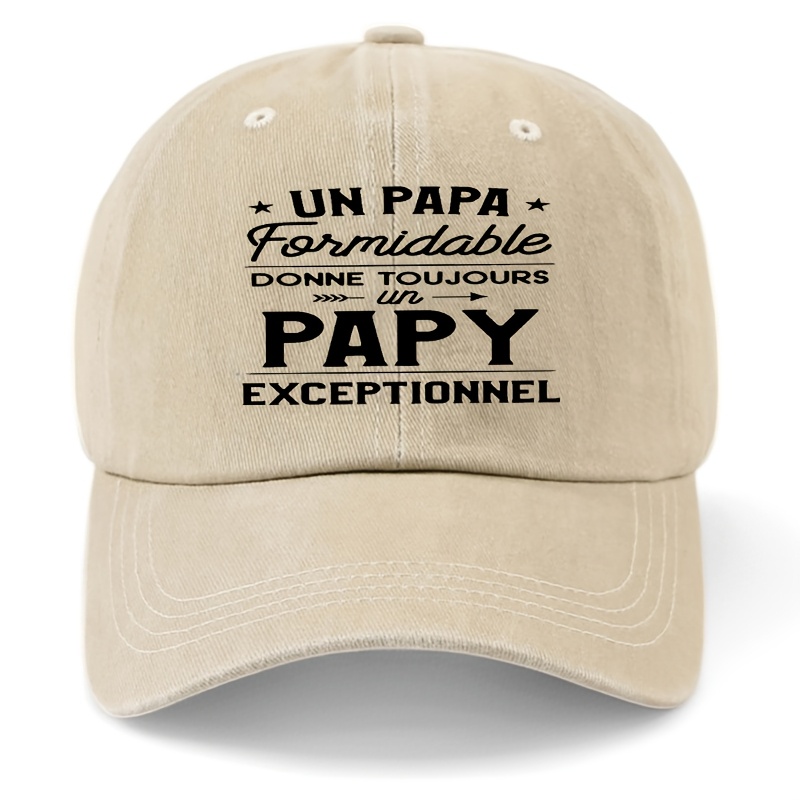 TEMU 1 pièce, Casquette de baseball Snapback réglable pour homme et femme - Papa, , chapeau d'extérieur décontracté léger noir, non lavable à ,