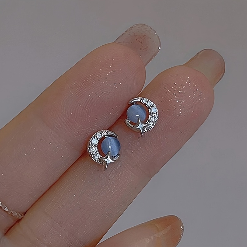 

's Moon And Star Earrings