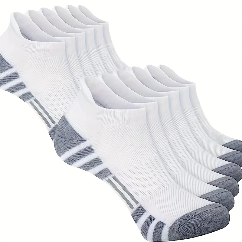 TEMU 12 Pairs Comfortable Cushioned - Lightweight, Moisture-wicking, Breathable, Low Cut, Non-slip Tab - Men & Womens Athletics