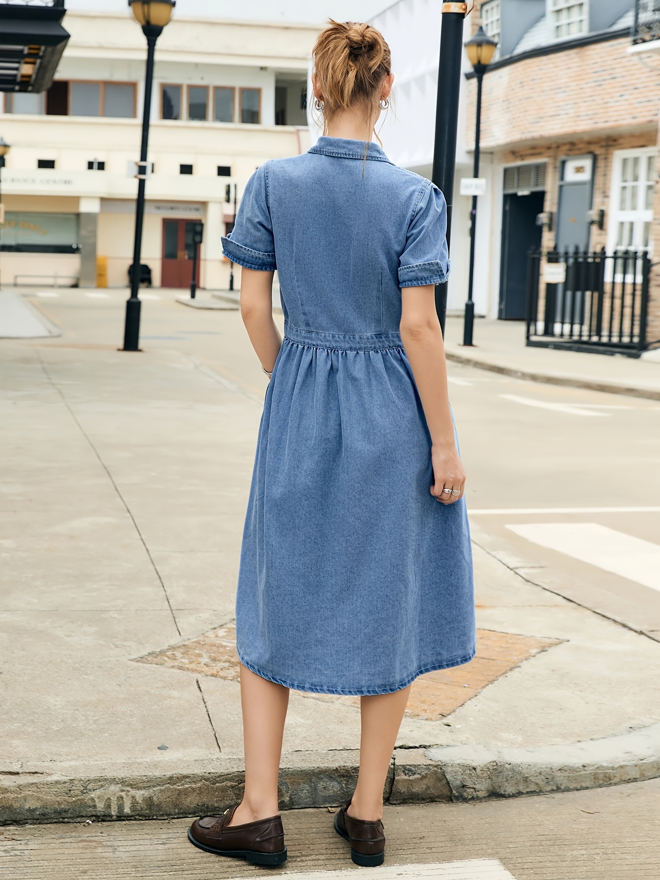 white christmas dresses FS x Derek Lam 10 Crosby Studded Denim Trench Coat XL / Keri Wash