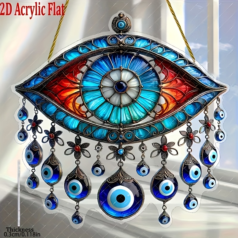 Image of 2d Flat - 2d Hanging Jewelry Turkish Evil Eye