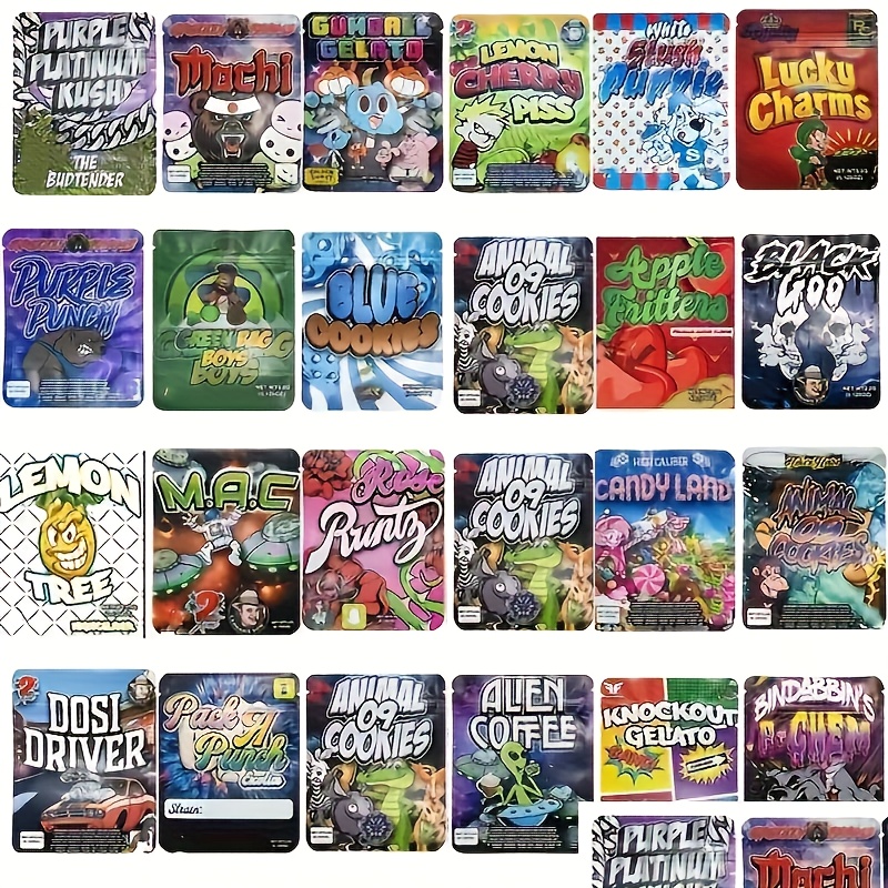 TEMU 100 Film Bags, 3.5g Mylar Bags, Plastic Bags, Reusable Zipper Bags, Candy Bags, Gummy Bags, Snack Bags, Storage Bags, Bags, Suitable For Event