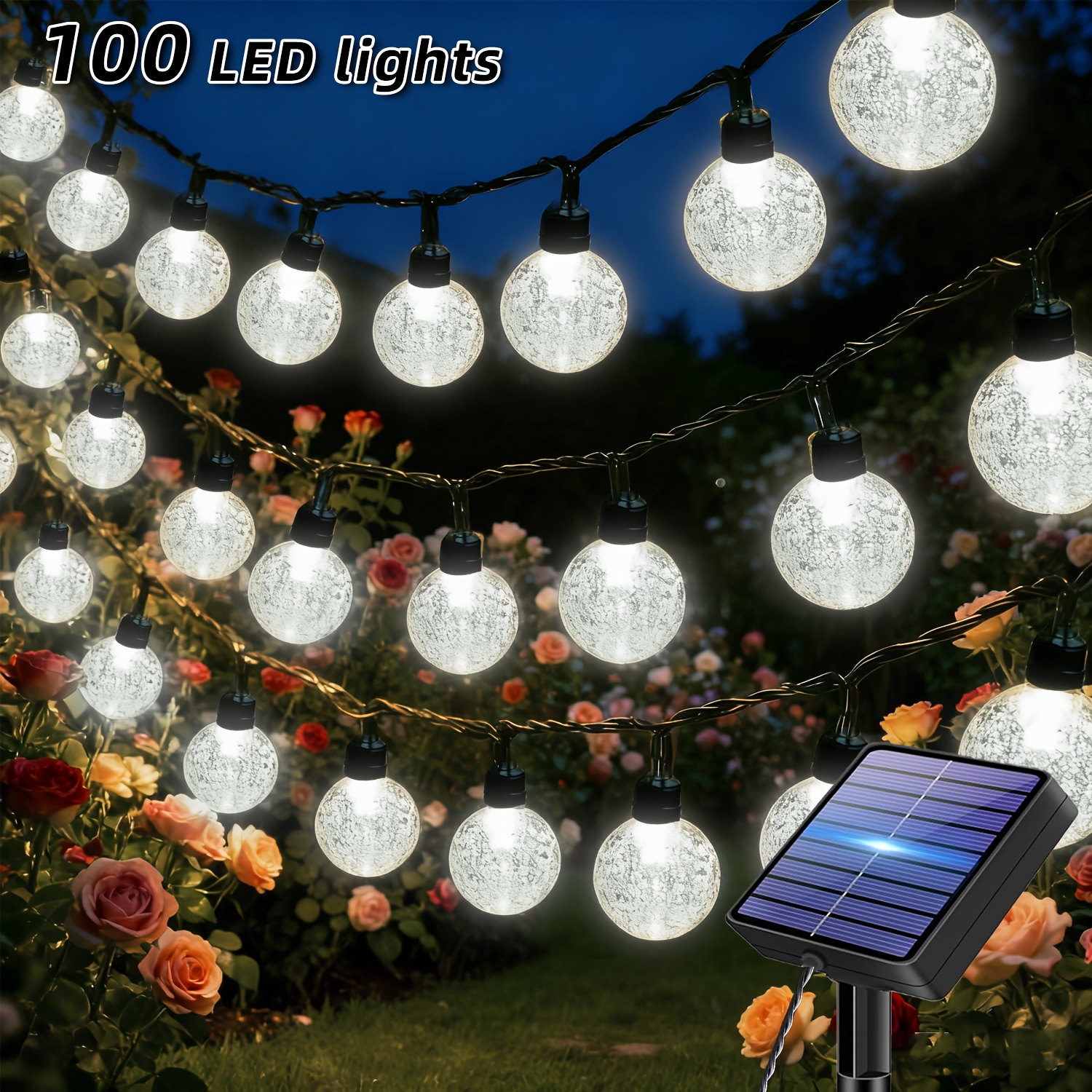 Solar Fairy Light Strip Outdoor Garden Decoration Spherical