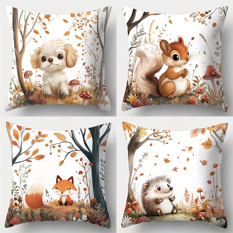 

[top-] 4pcs Pillowcases 17.72" - , - For & Bedroom Decor, Zip , Washable