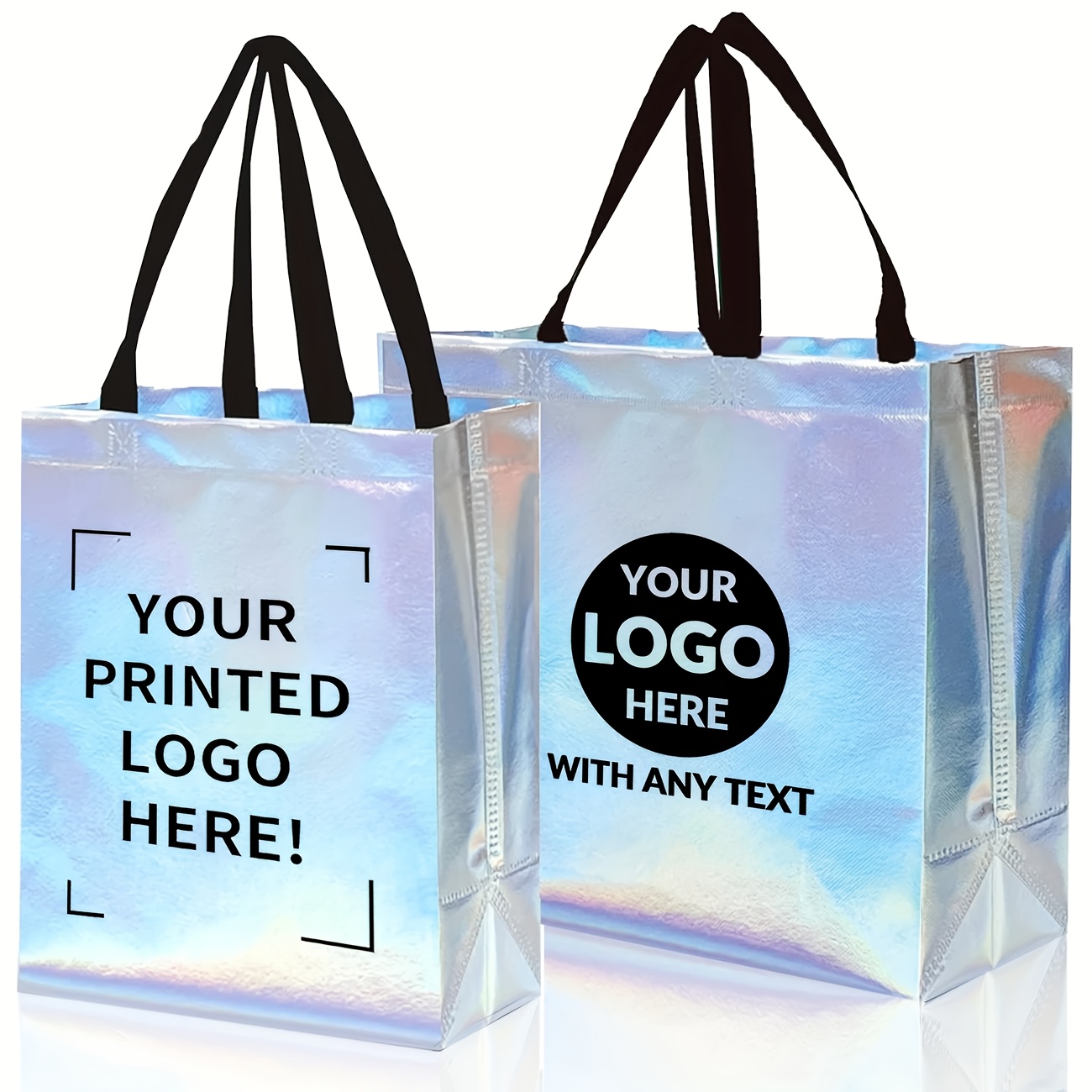 customizable laser rainbow tote bags gift packaging bags Temu