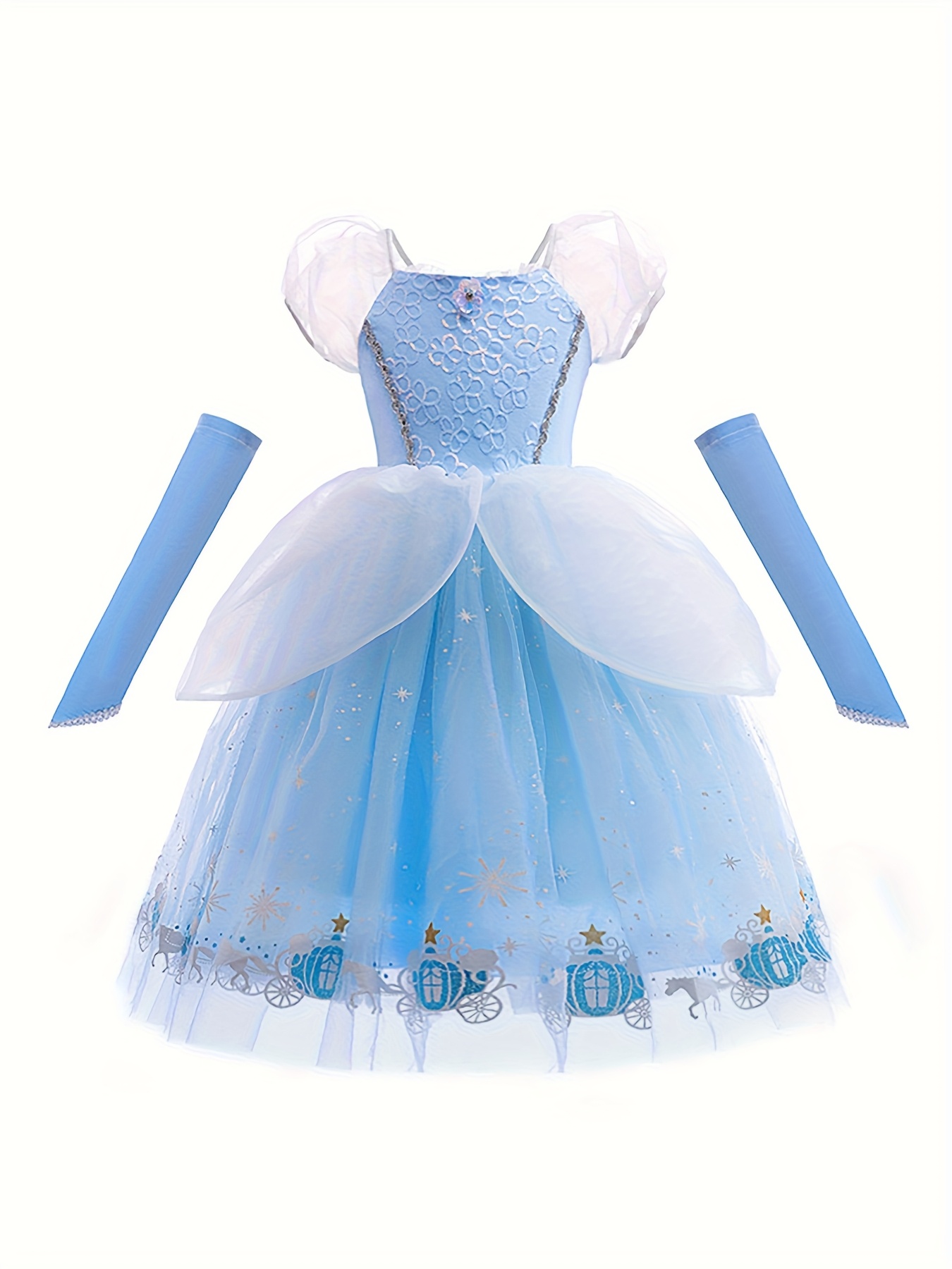 blue princess dress sold on Temu United States