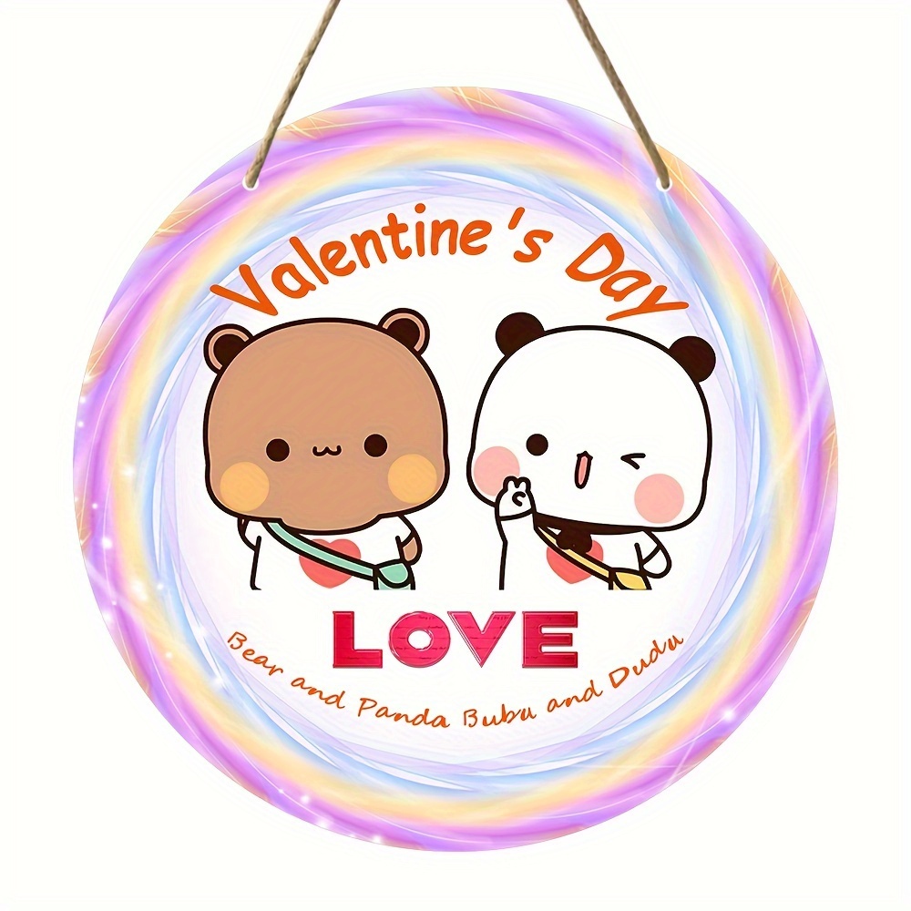 Panda Bär Umarmung Bubu Dudu Valentinstag Lustiges Geschenk Unisex