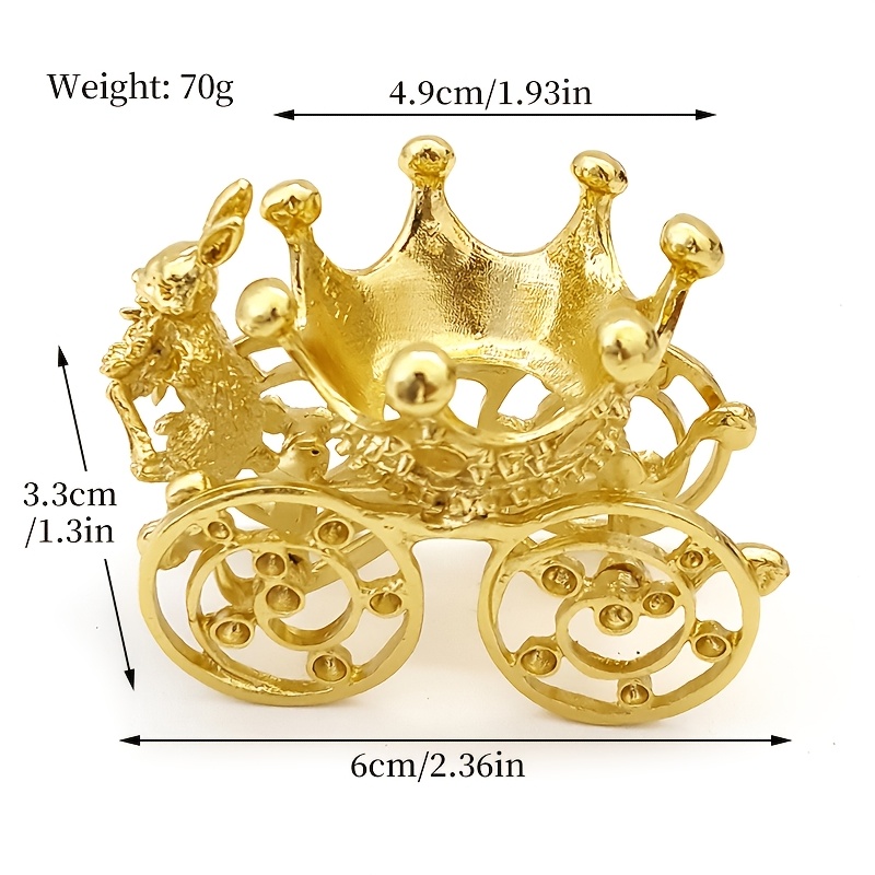 TEMU 1pc Rabbit Carriage Candle Holder Base Stand, Ideal For Romantic Dinners, Restaurant Decor, Home Furnishings, Birthday Parties, , And Holiday