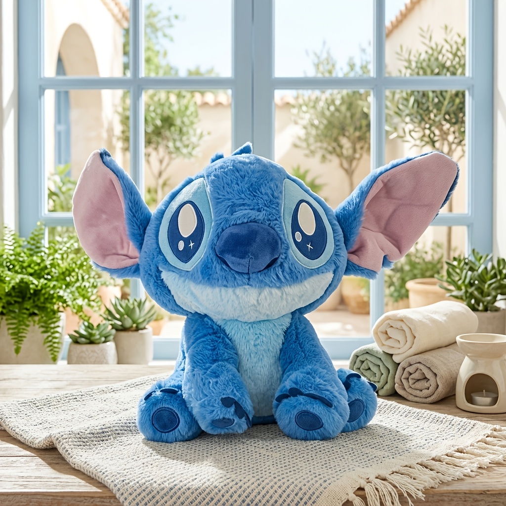 TEMU Miniso Stitch Interactive Game Character Plush Figure, Plush Toy, Car Ornament, Room & Dorm Decor, Festive Party Photo Booth Prop, Game Room