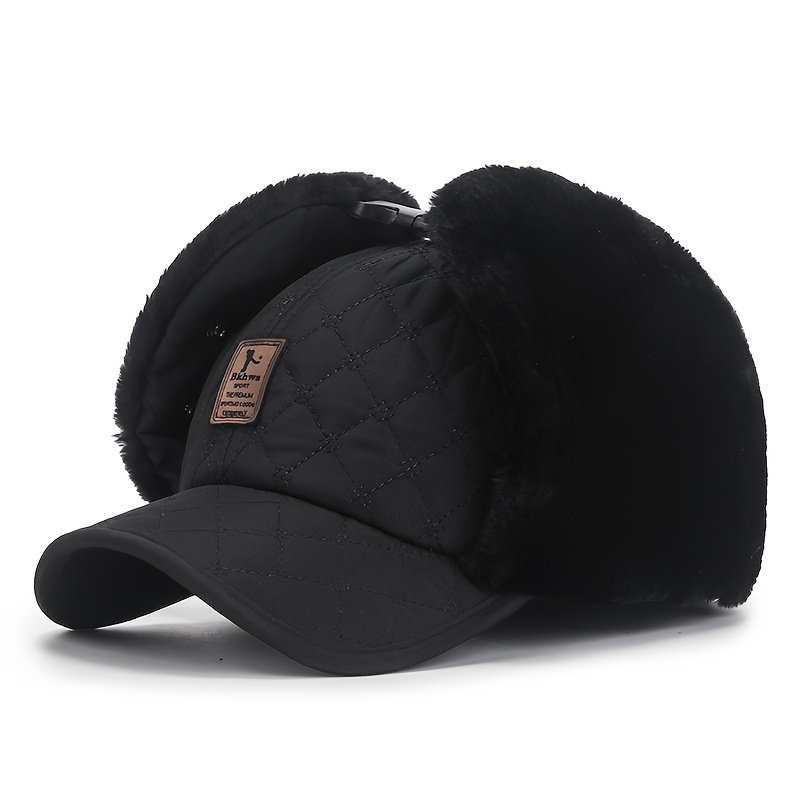 Winter Trapper Hat Hat Ear Flaps Women Men Cold Weather Windproof