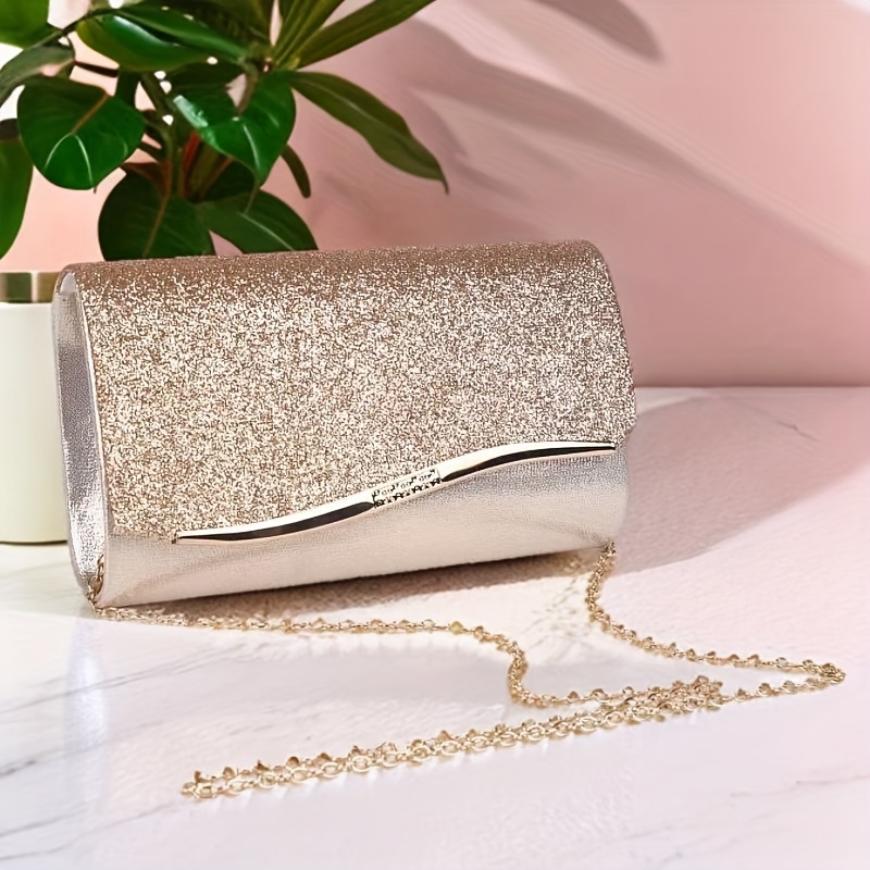 

A Stylish Lady's Handbag, A Sparkling Evening Clutch With Sequins, A Bridal Party Tote Bag, Suitable For Parties, Gatherings, Weddings - Unique Party Accessories