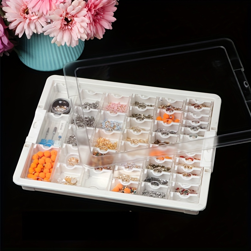 diy 18pcs 30pcs transparent plastic storage box set   visibility stackable space saving solution for hair accessories jewelry   hardware craft supplies multifunctional lightweight organizer box for organization storage and transportation Product details 2