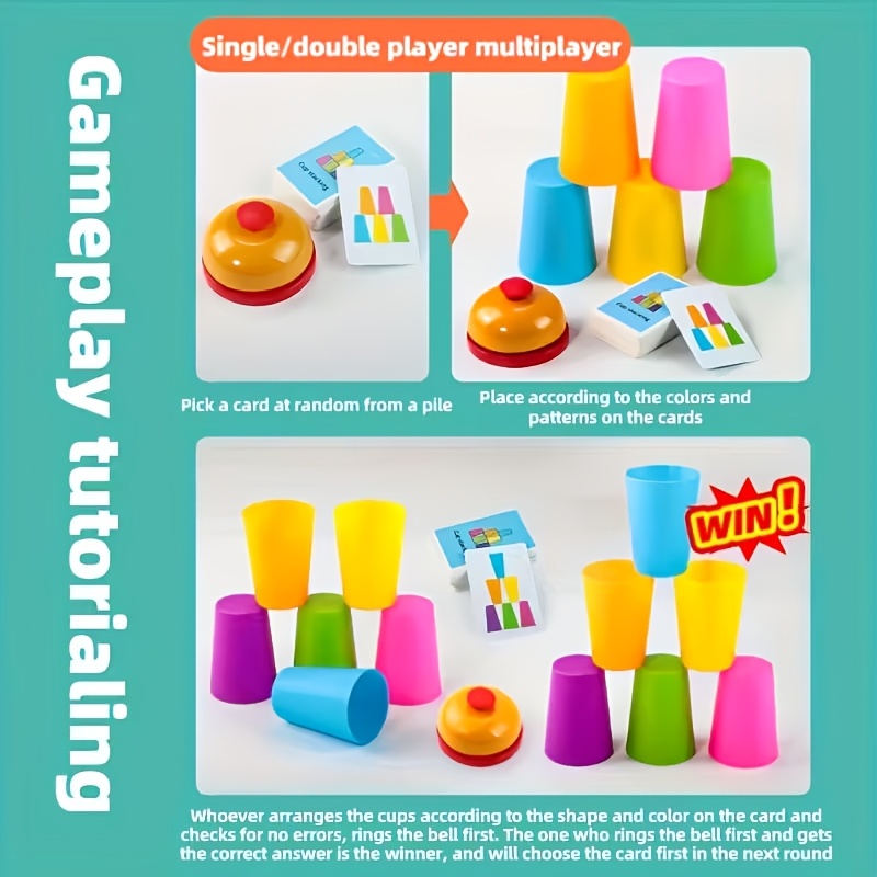 Stacking Tower Game Set for Children's Education