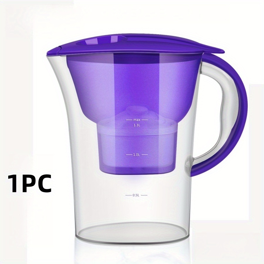 Image of 1 Household Water Filter Pitcher, 2.5 Liter Capacity Water Filter Pitcher Is Easier To Put Refrigerator, Filters Sediment, Impurities, In Tap Water, Reduces Scale