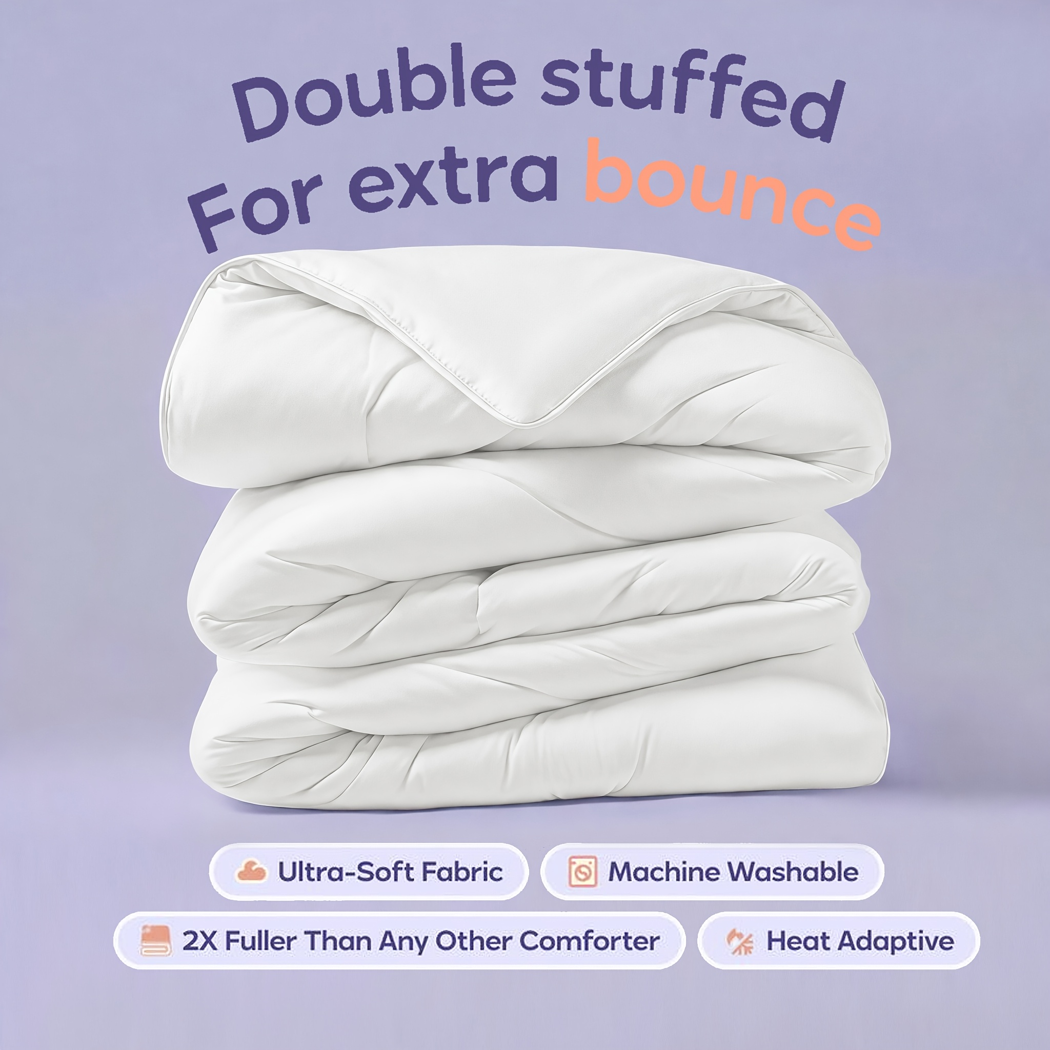 TEMU 1pc High Fluffy Quilt, Ultra Soft Fabric, Cloud Like Experience, Marshmallow Quilt, (tiwn/queen/king Multiple Sizes ), Elegant Bedroom Dormitory