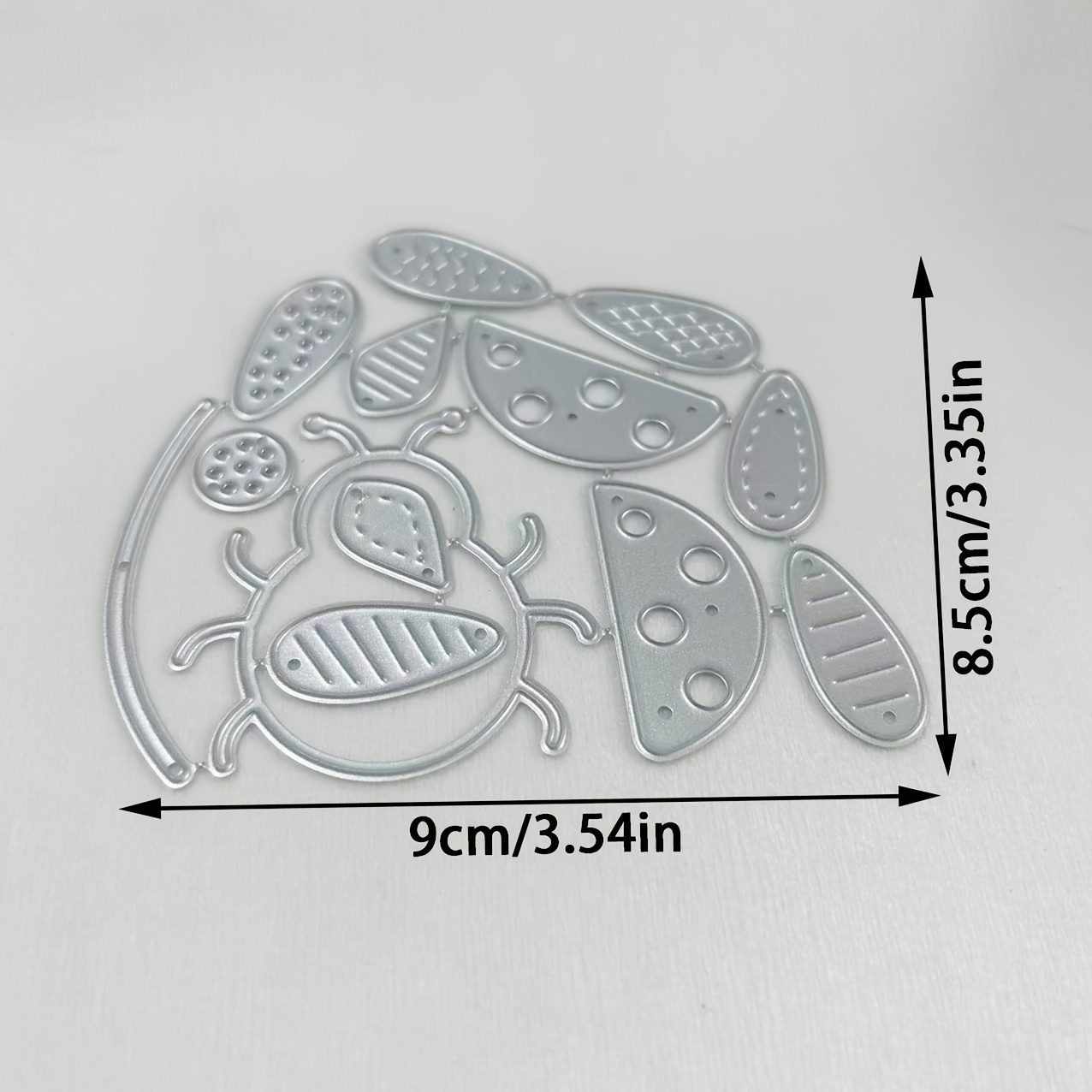 TEMU 1pc Ladybug Metal Stencil, Diy Scrapbooking Embossing Die Cut, Handmade Greeting Card Making Metal Cutting Dies, Gift Card Making Tools