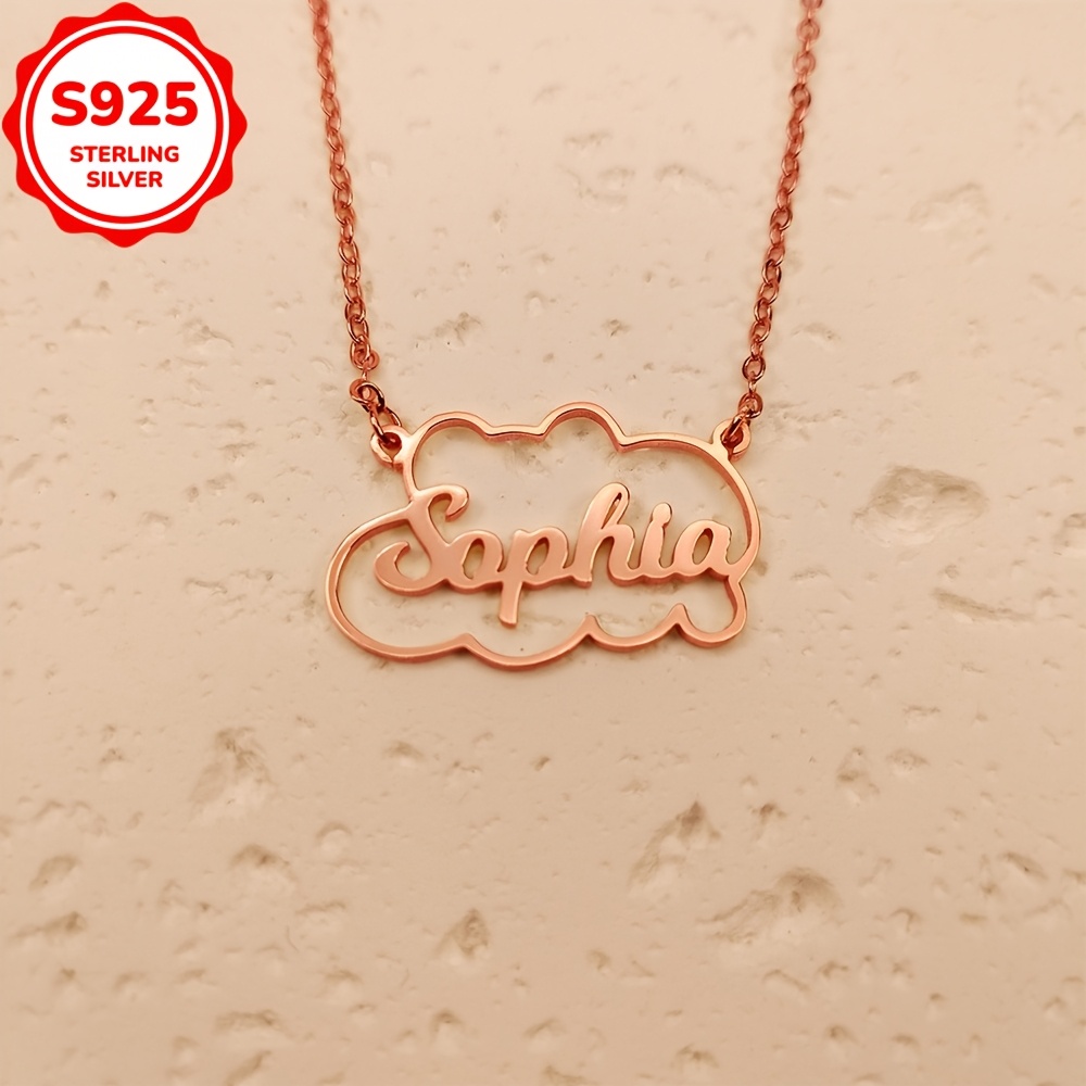 Custom-Made 4G925 Pure Silver Choker Necklace