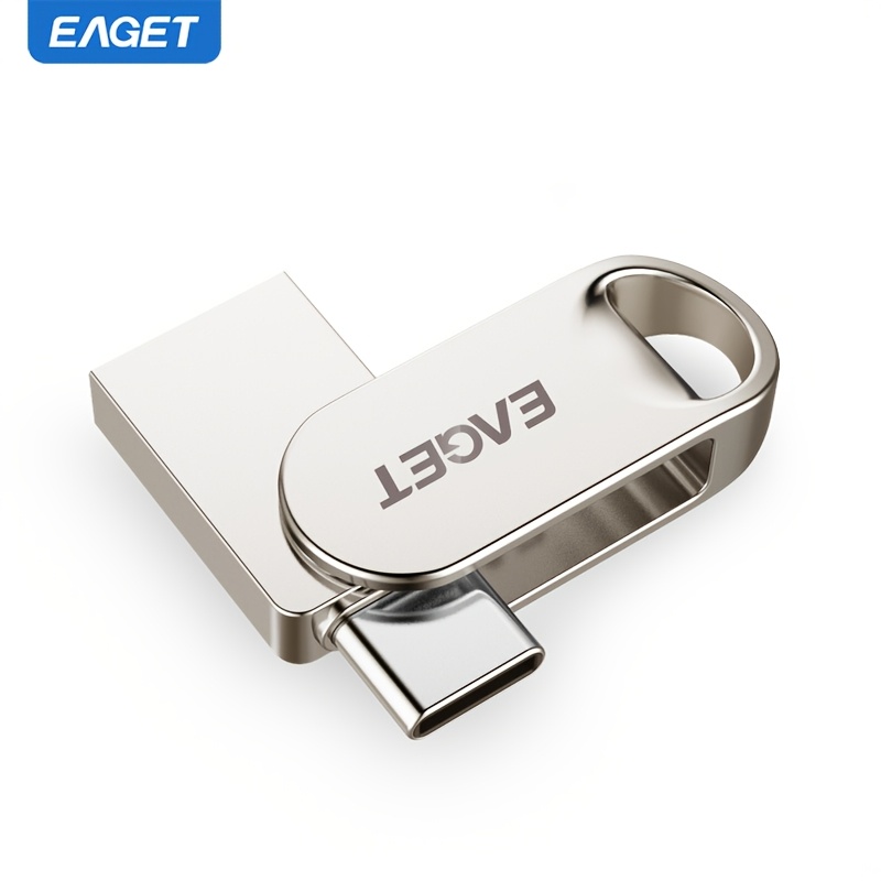 Image of Eaget 32gb Type-c Usb Flash Drive, Usb-a And Usb-c Otg, Swivel Design Jump Drive For 2.0 For Smartphone, Laptop, Pc