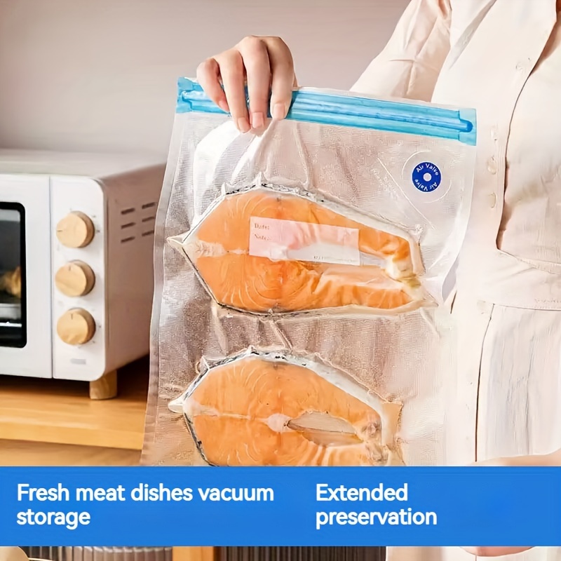 64pcs   vacuum food storage bag set bpa free plastic airtight leak proof seal with clips for food preservation vacuum cooking and household organization suitable for contact with food with no electricity needed for   holidays details 8