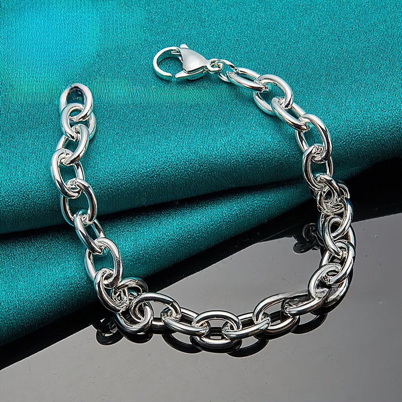 Light Women's Silvery Stainless Steel Bracelet